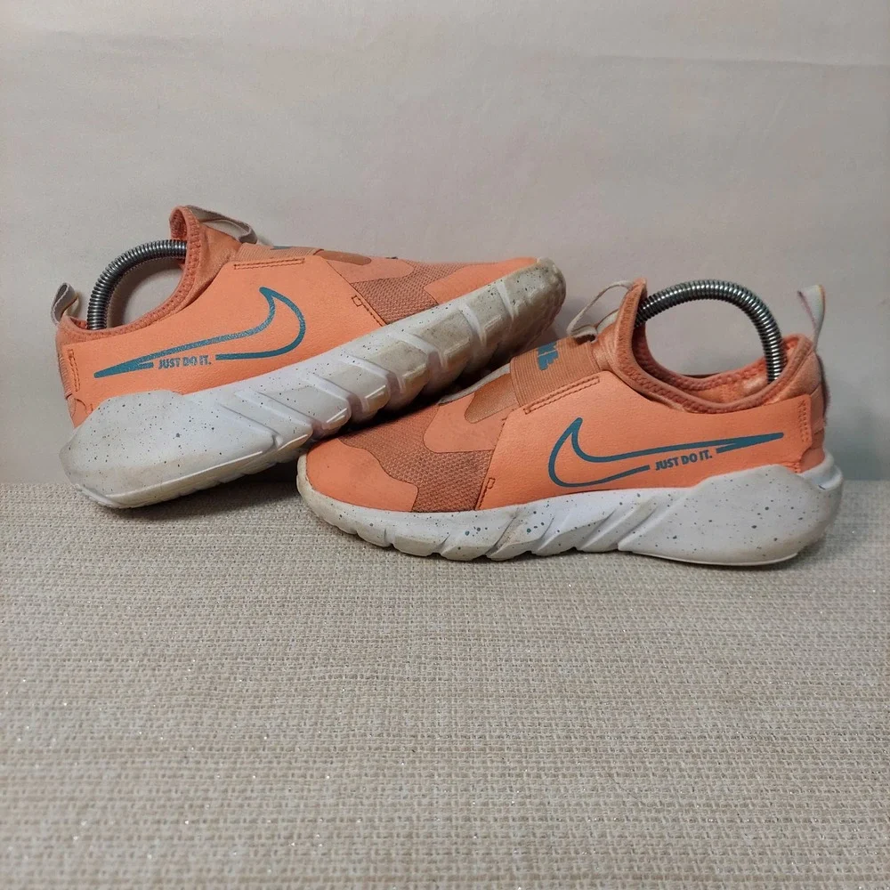 Nike Flex Runner 2 GS Arctic Orange Teal Nebula Kids 6Y DM4208-600 Slip On Shoes